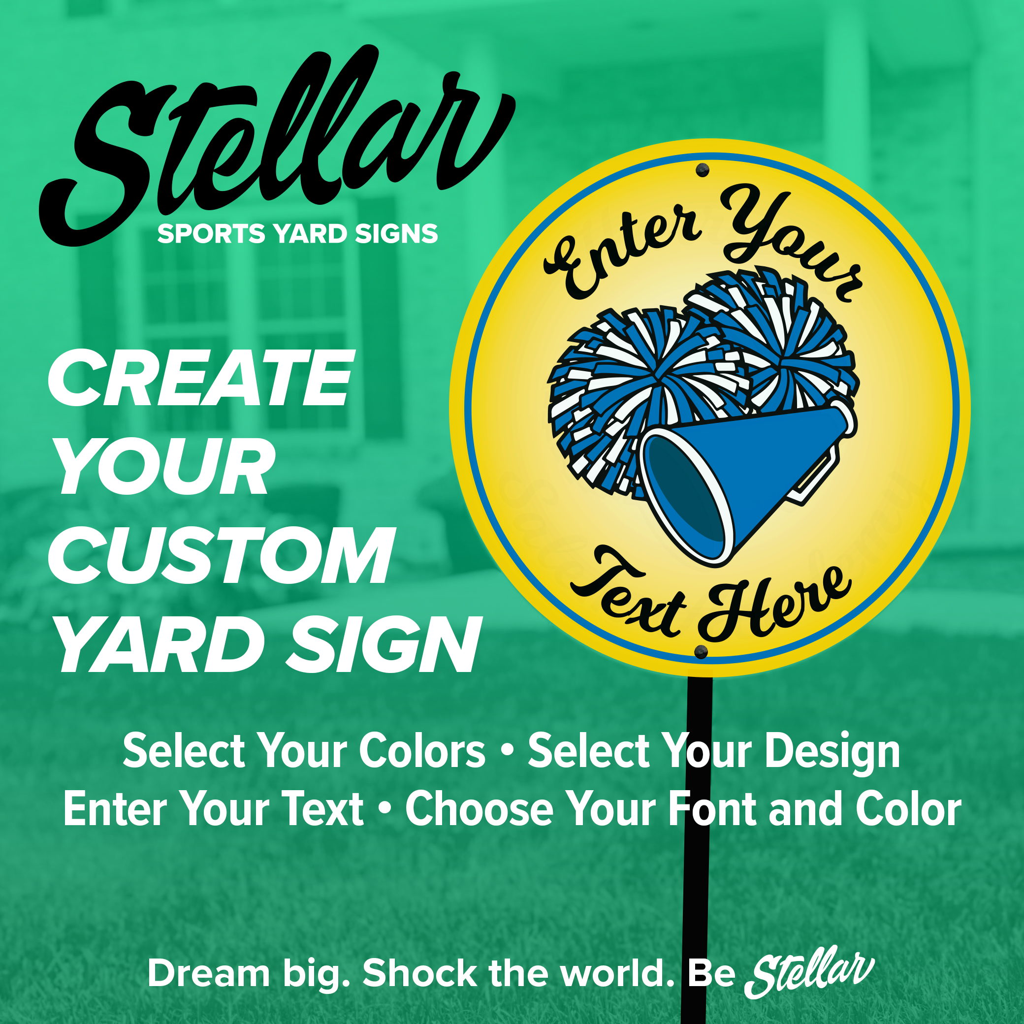 Sports Yard Sign - Cheerleading – Stellar Sports Yard Signs